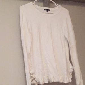 Ruffle hem lightweight sweater-never worn!
